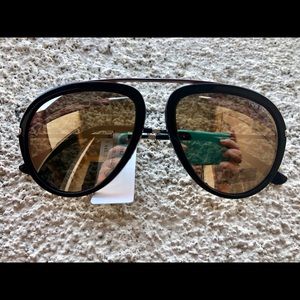 NIB TOM FORD Stacy 57mm Aviator Sunglasses